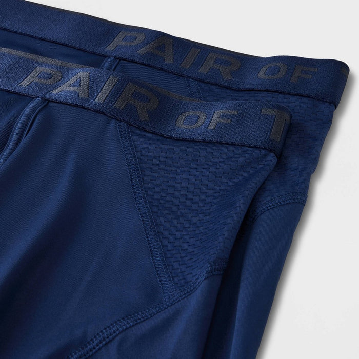 Pair of Thieves Men's SuperCool Boxer Briefs 2pk - Blue L *ADD 3 TO YOUR CART & 1 IS FREE!*