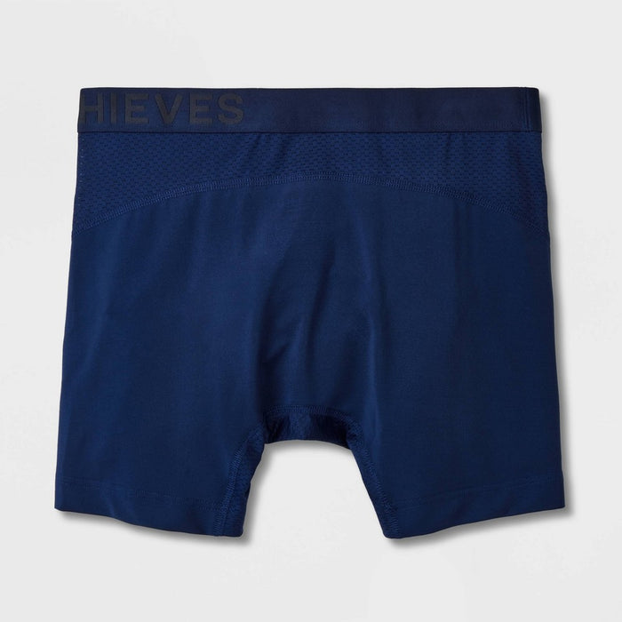 Pair of Thieves Men's SuperCool Boxer Briefs 2pk - Blue L *ADD 3 TO YOUR CART & 1 IS FREE!*