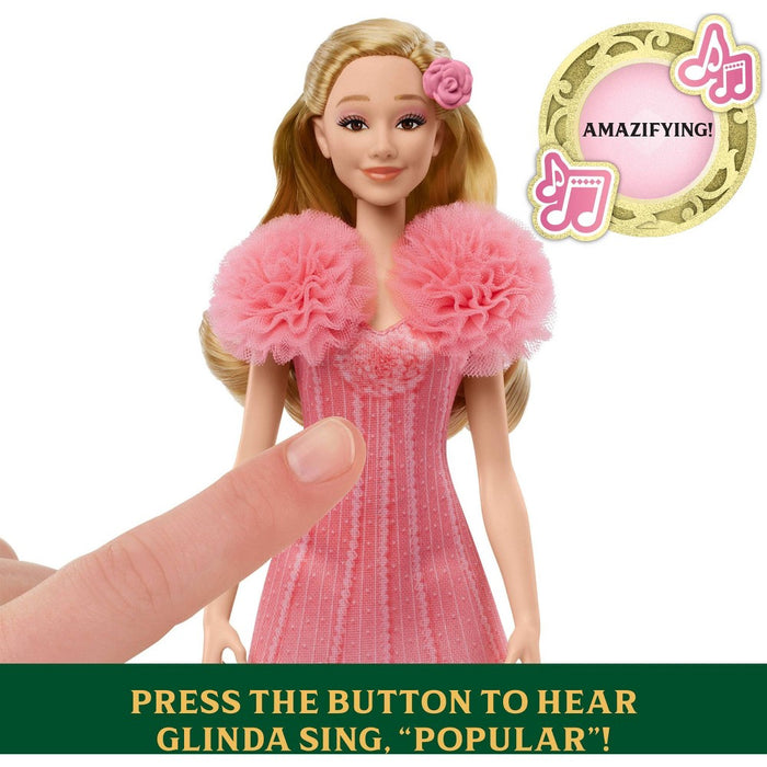 Wicked 12.7" Universal Pictures Singing Glinda Doll with Blonde Hair/Brown Eye Removable Movie Fashions