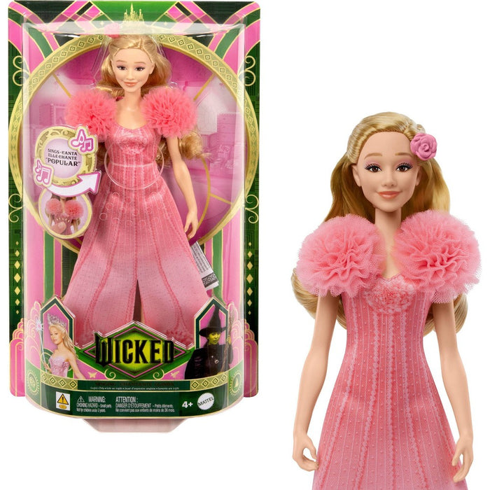 Wicked 12.7" Universal Pictures Singing Glinda Doll with Blonde Hair/Brown Eye Removable Movie Fashions