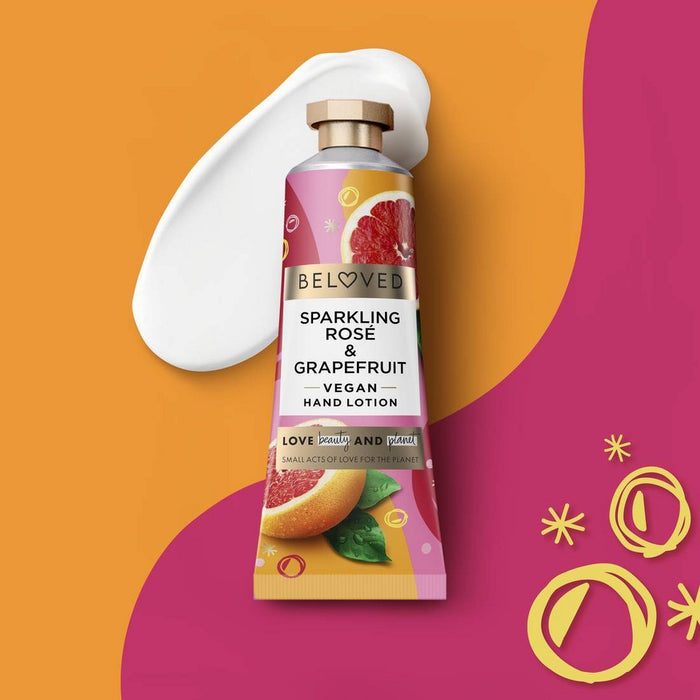 Beloved Sparkling Rose & Grapefruit Hand Lotion, Travel Size - 1oz