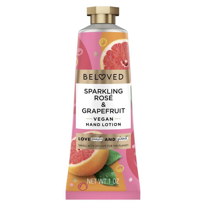 Beloved Sparkling Rose & Grapefruit Hand Lotion, Travel Size - 1oz