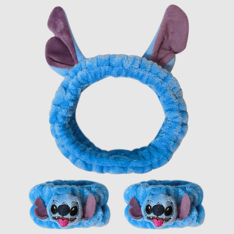 Girls' Disney Stitch Head and Wrist Wrap Set
