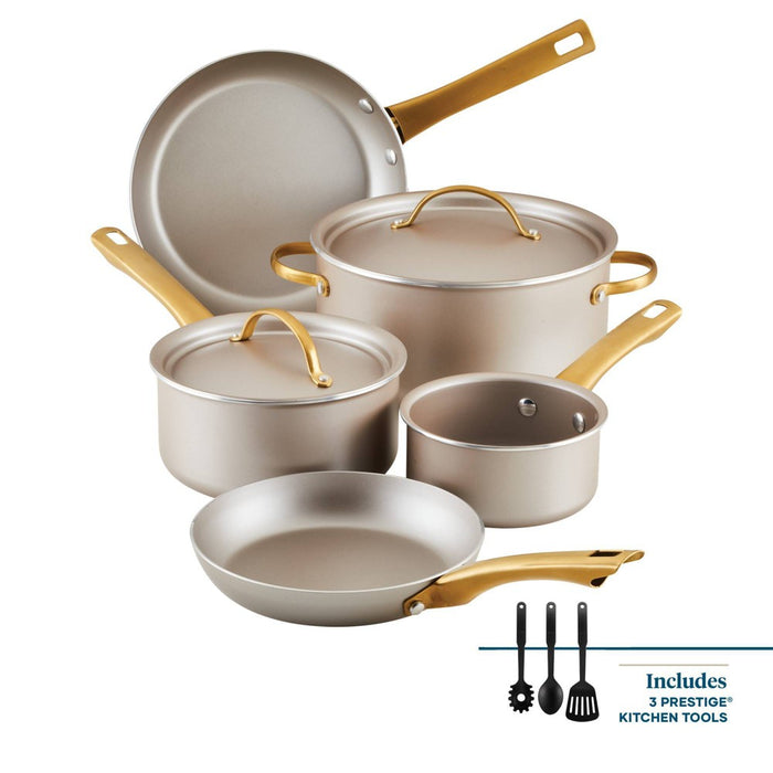 Farberware Radiant 10pc Nonstick Cookware Set: Stainless Steel Lids & Handles, Dishwasher-Safe, Gas & Electric Compatible (LOCAL PICKUP ONLY)