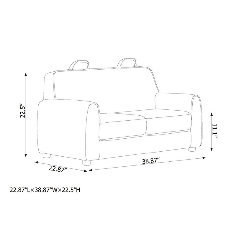 Upholstered Kids' Sofa Gray - Pillowfort (LOCAL PICKUP ONLY)