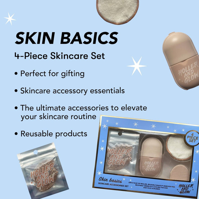 Holler and Glow Spa Facial Tools Giftset - 4pc