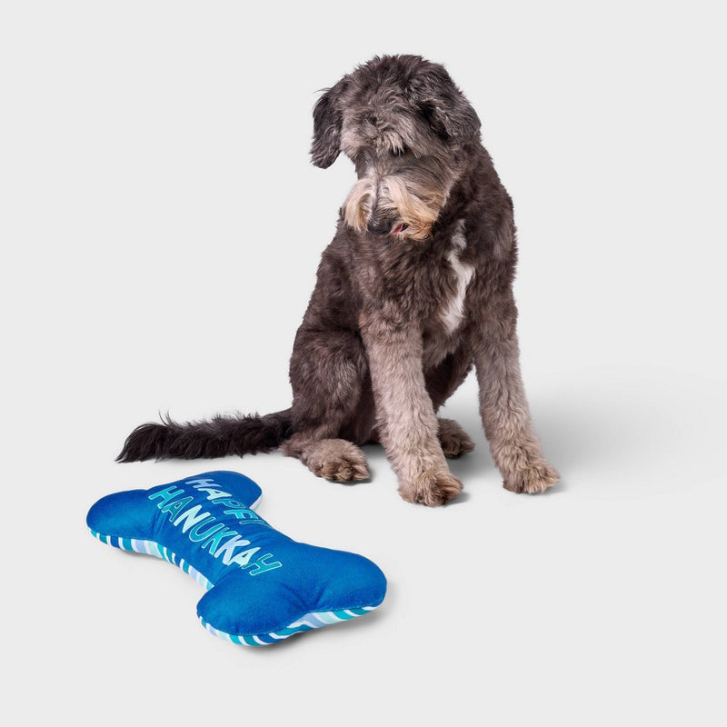 Hanukkah Bone Dog Plush Toy - Boots & Barkley