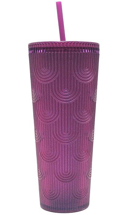 Starbucks 2024 Purple Pearl Shell Mermaid Siren Scales Tumbler - 24 oz.