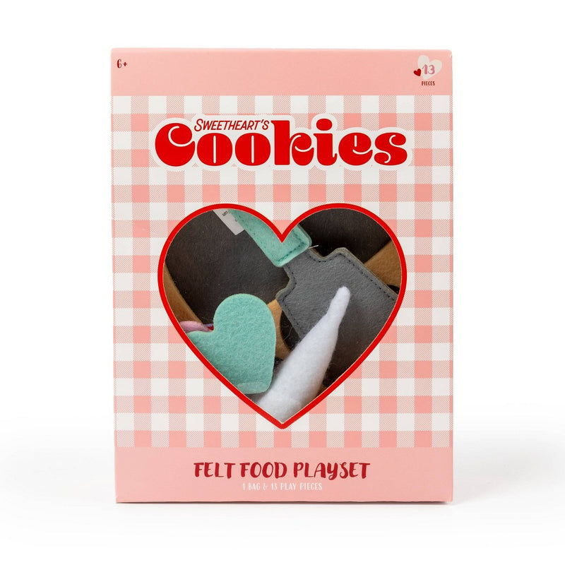 Felt Food Playsets Sweetheart Cookies -Bullseye's Playground