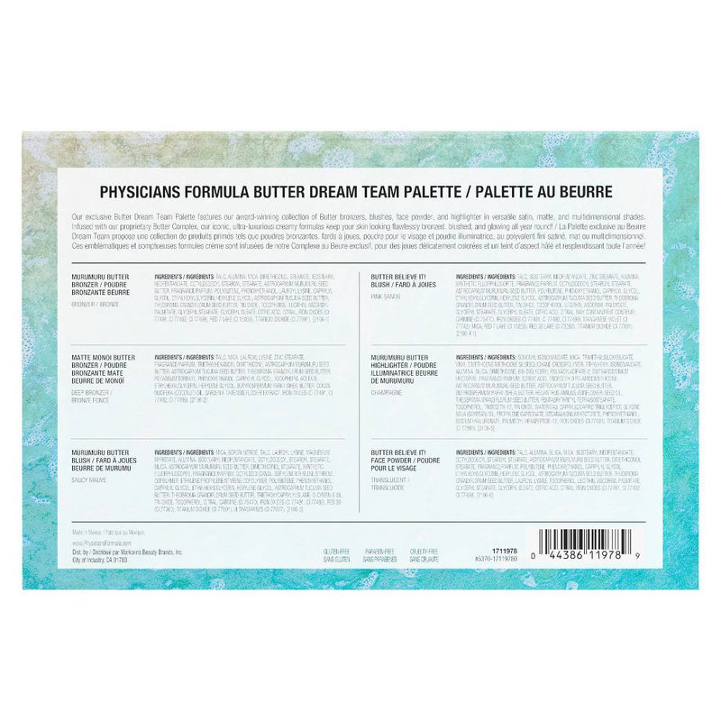 Physicians Formula Butter Dream Team Palette - Murumuru Butter - 1.19oz