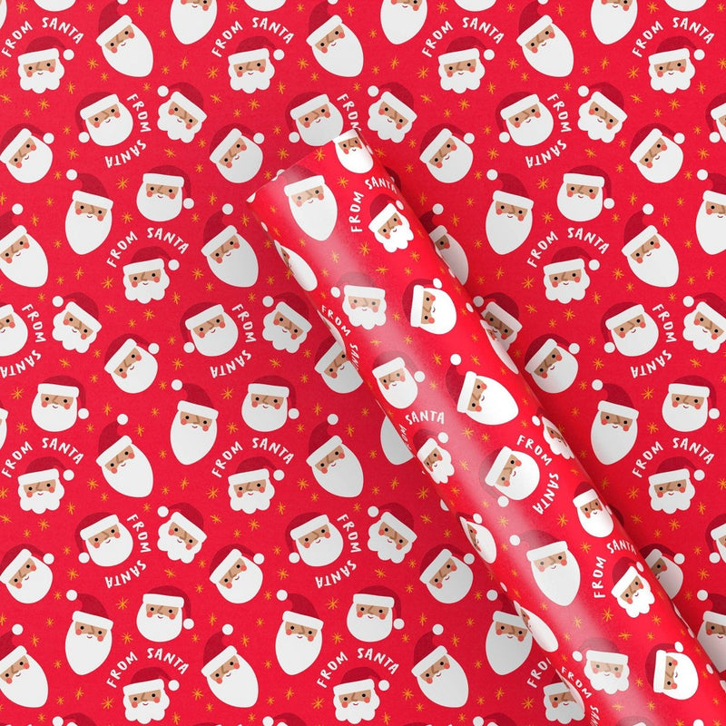 50 sq ft Santa Christmas Gift Wrap Red - Wondershop??????? (LOCAL PICKUP ONLY)