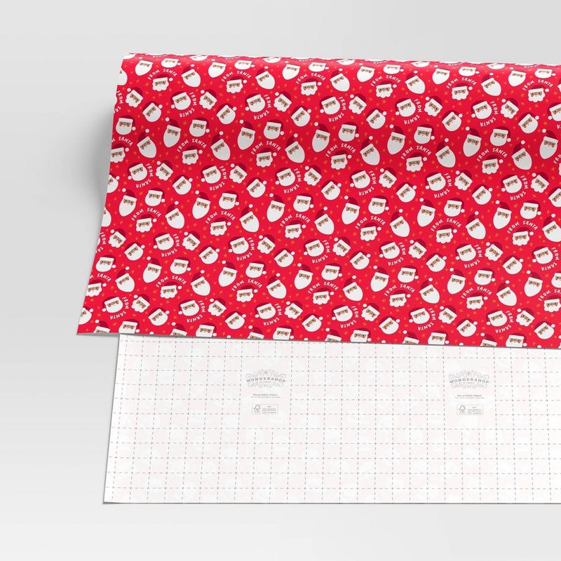 50 sq ft Santa Christmas Gift Wrap Red - Wondershop??????? (LOCAL PICKUP ONLY)
