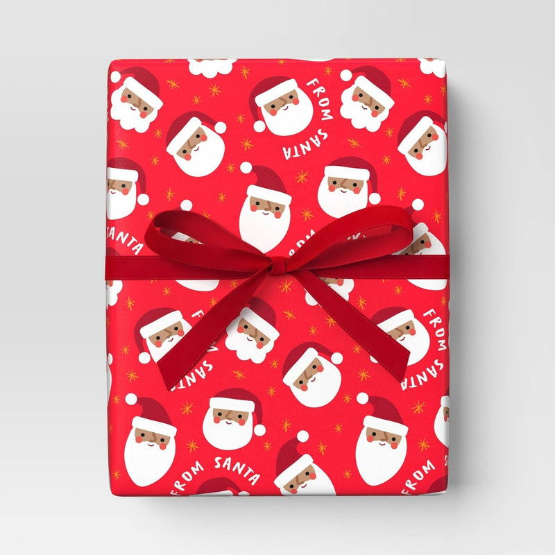 50 sq ft Santa Christmas Gift Wrap Red - Wondershop??????? (LOCAL PICKUP ONLY)