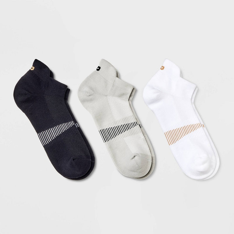 Pair of Thieves Men's SuperCool Low Cut Socks 3pk - Black/Gray 6-12
