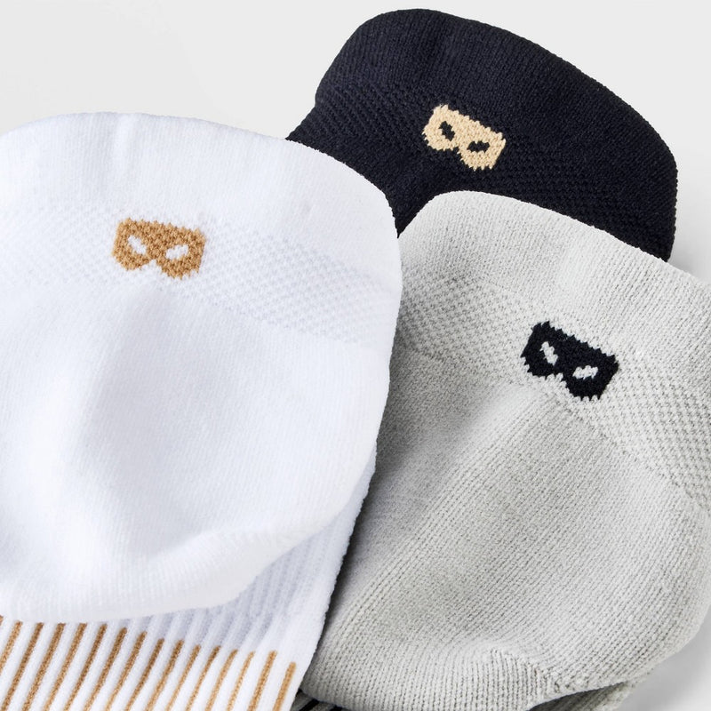 Pair of Thieves Men's SuperCool Low Cut Socks 3pk - Black/Gray 6-12