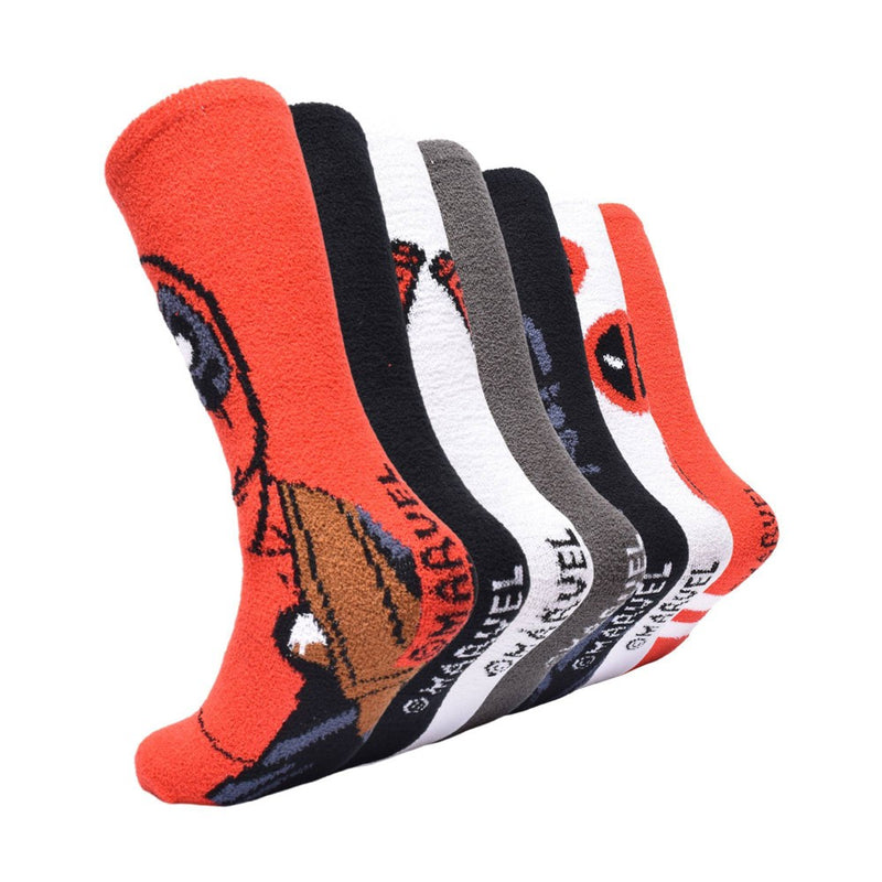 Men's Deadpool 7 Days of Cozy Crew Socks - 6-12