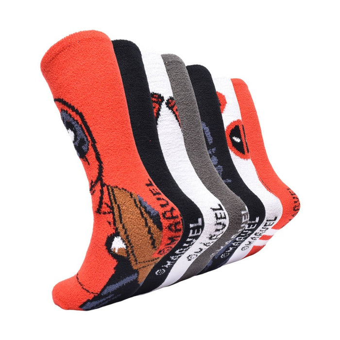 Men's Deadpool 7 Days of Cozy Crew Socks - 6-12