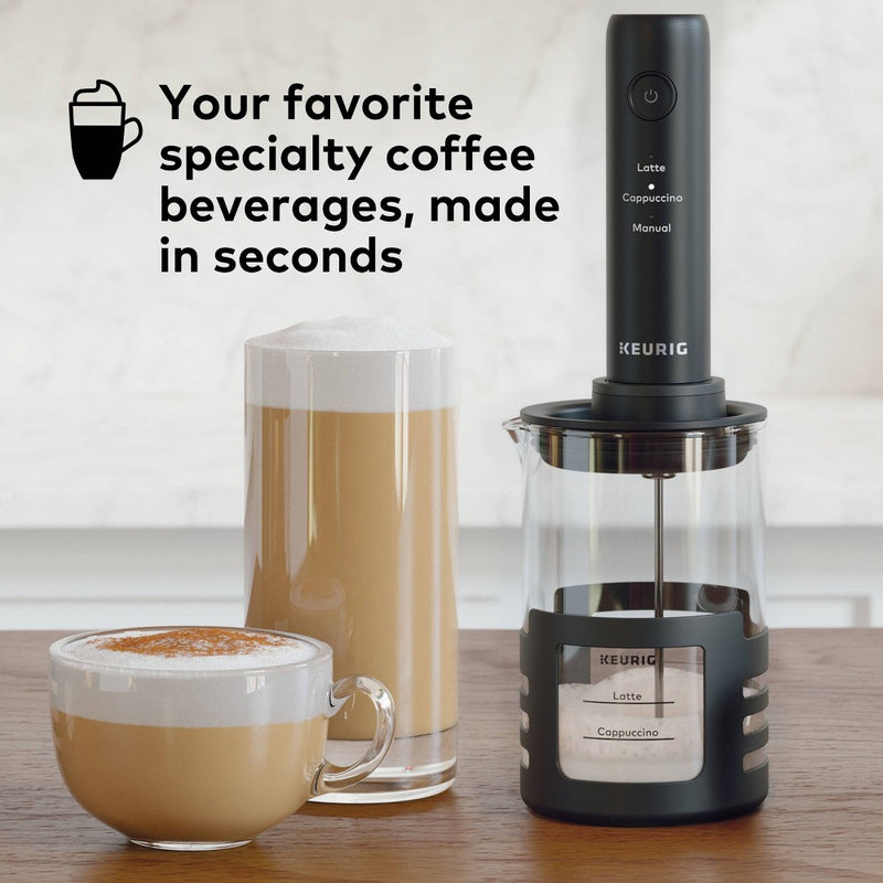 Keurig SimpleCafe Frother Single-Serve Coffee Maker Black: Electric K-Cup Brewer, No Filter Needed, 12 oz Capacity