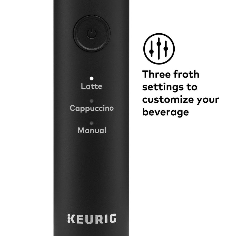 Keurig SimpleCafe Frother Single-Serve Coffee Maker Black: Electric K-Cup Brewer, No Filter Needed, 12 oz Capacity