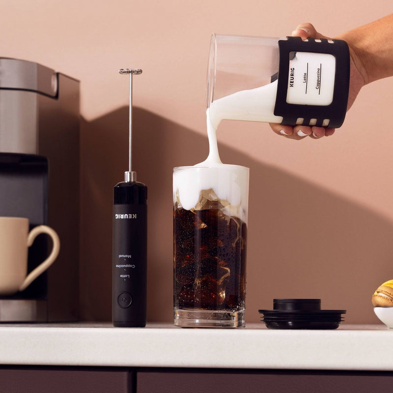 Keurig SimpleCafe Frother Single-Serve Coffee Maker Black: Electric K-Cup Brewer, No Filter Needed, 12 oz Capacity