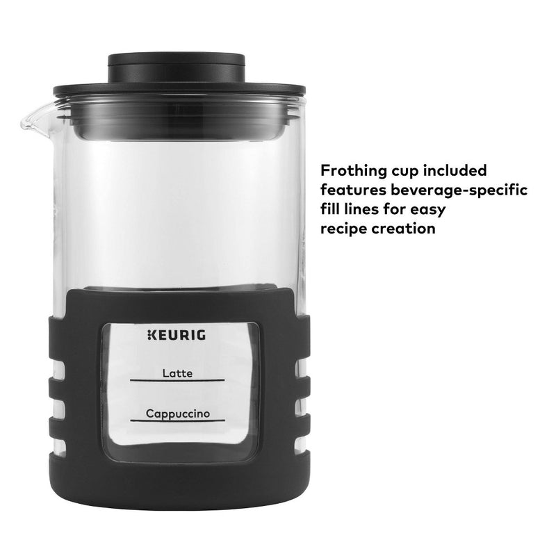 Keurig SimpleCafe Frother Single-Serve Coffee Maker Black: Electric K-Cup Brewer, No Filter Needed, 12 oz Capacity