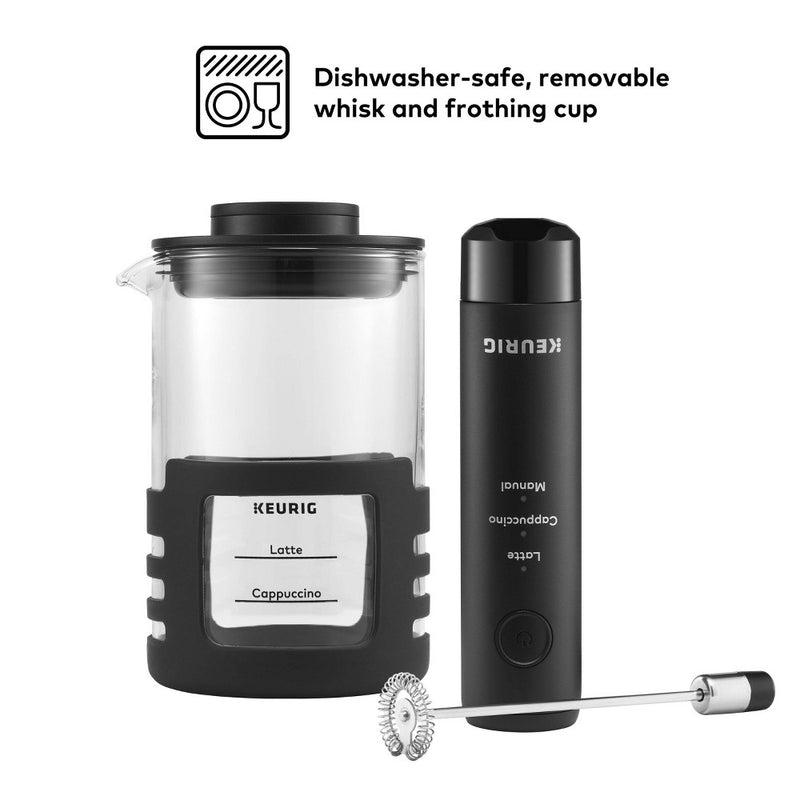 Keurig SimpleCafe Frother Single-Serve Coffee Maker Black: Electric K-Cup Brewer, No Filter Needed, 12 oz Capacity