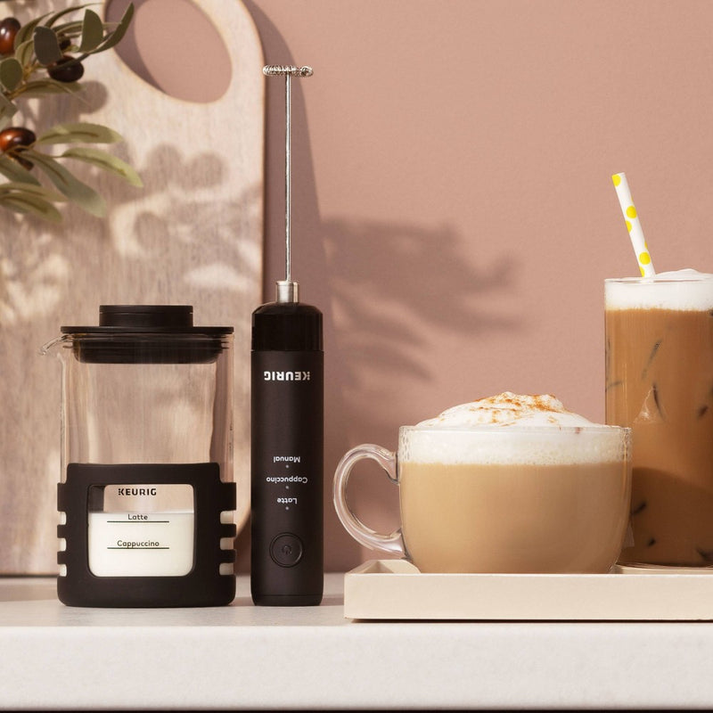 Keurig SimpleCafe Frother Single-Serve Coffee Maker Black: Electric K-Cup Brewer, No Filter Needed, 12 oz Capacity