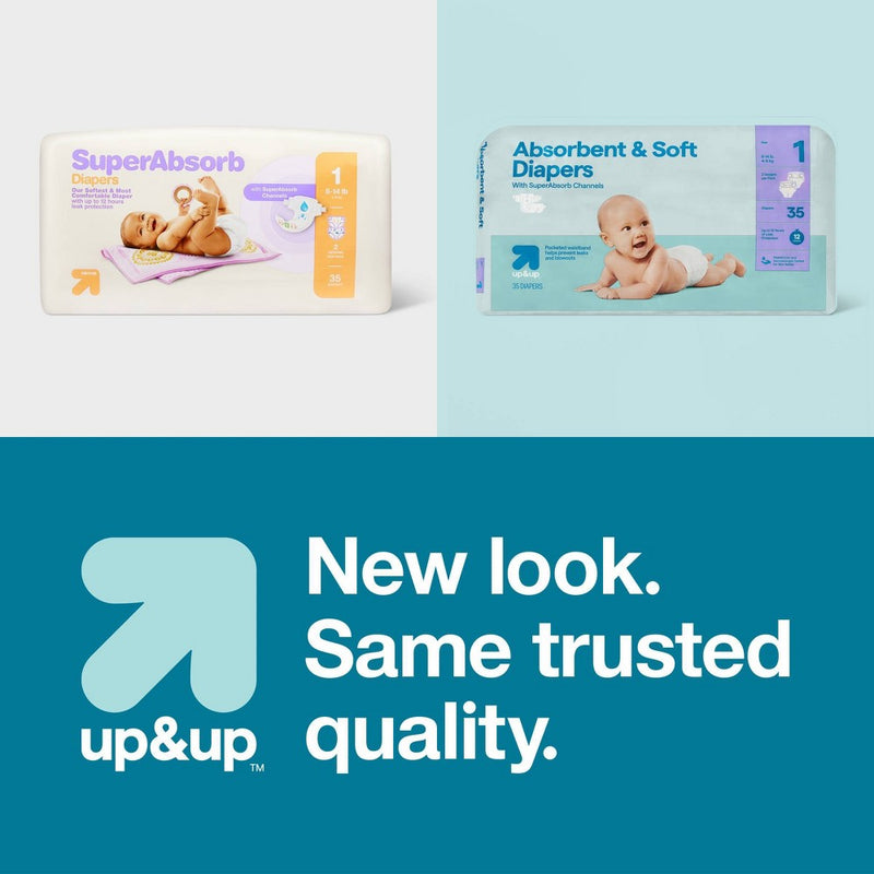 Disposable Diapers - Size 1 - 35ct - up&up