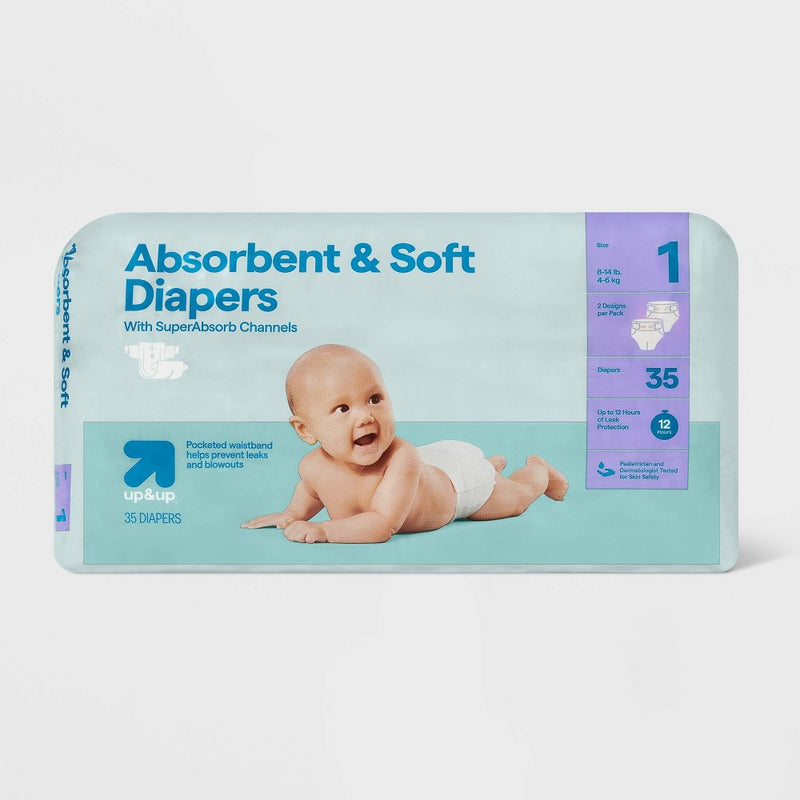 Disposable Diapers - Size 1 - 35ct - up&up