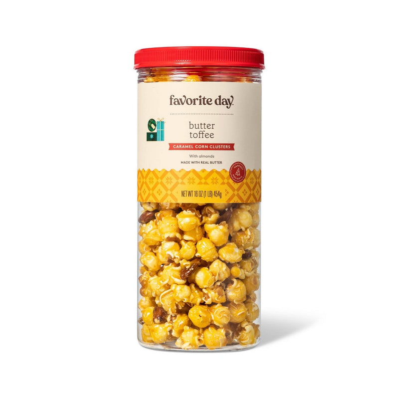 Christmas Butter Toffee Caramel Corn Clusters - 16oz - Favorite Day