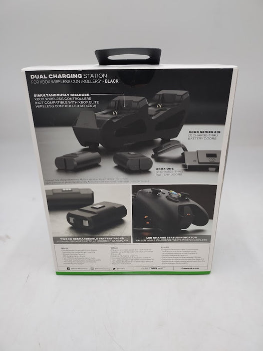 PowerA Dual Charging Station for Xbox Series X|S Wireless Controllers - Black