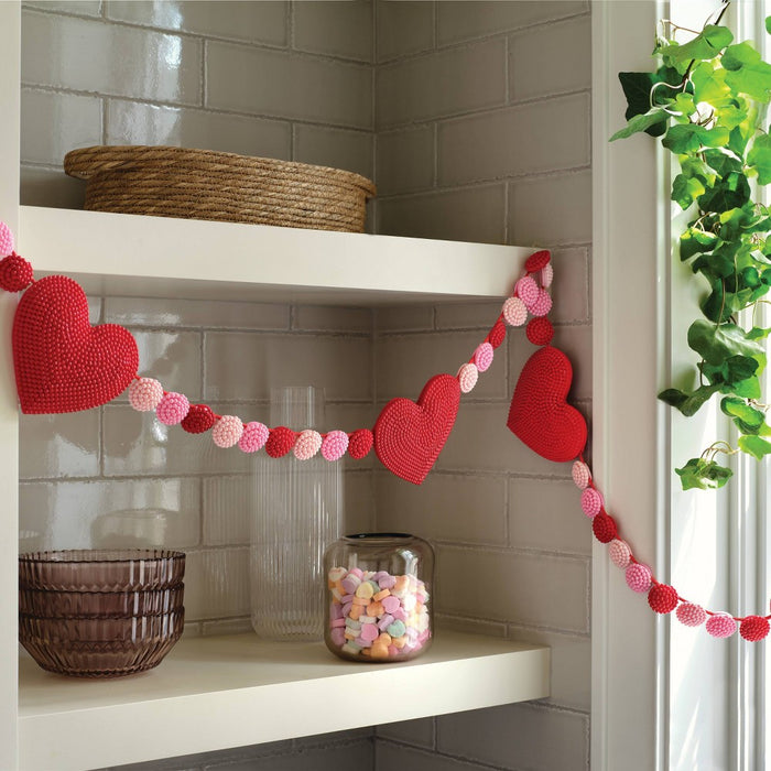 Beaded Heart Valentine's Garland - Threshold