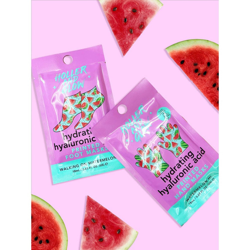 Holler and Glow Ultra Hydrating Slugging Hand Mask - Watermelon Hi - 0.60 fl oz