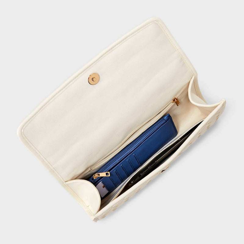 Woven Clutch Bag - A New Day Cream