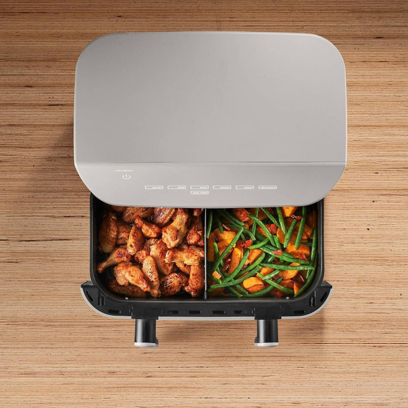 CruxGG 10qt Dual Basket Tri-Zone Air Fryer Gray (LOCAL PICKUP ONLY)