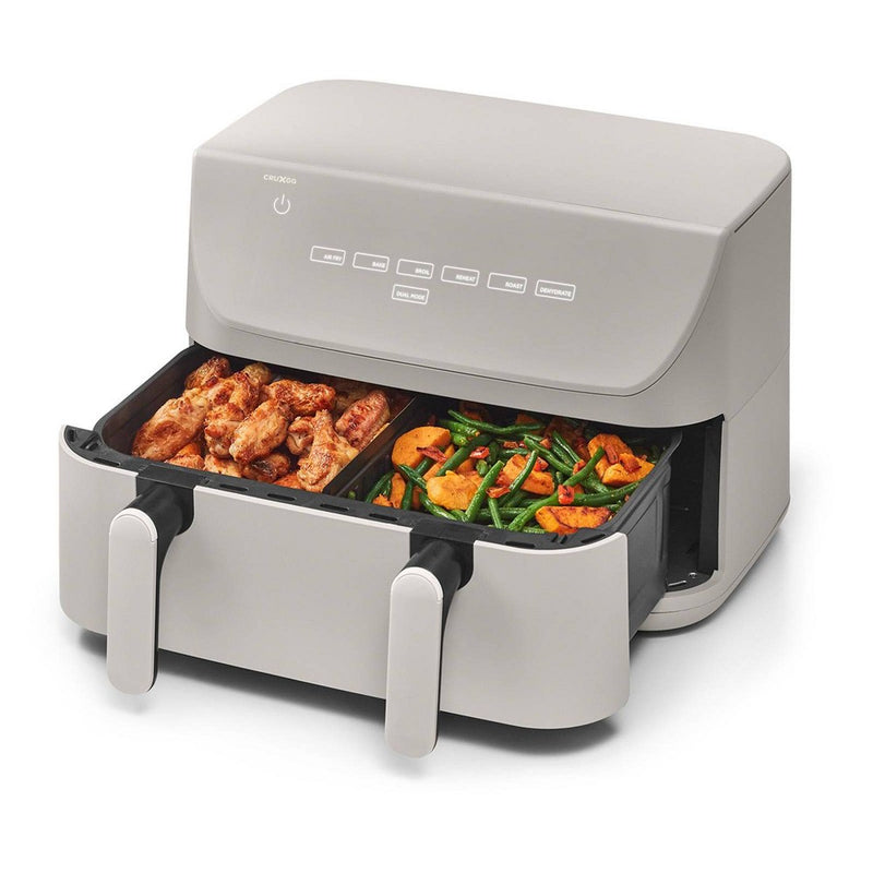 CruxGG 10qt Dual Basket Tri-Zone Air Fryer Gray (LOCAL PICKUP ONLY)