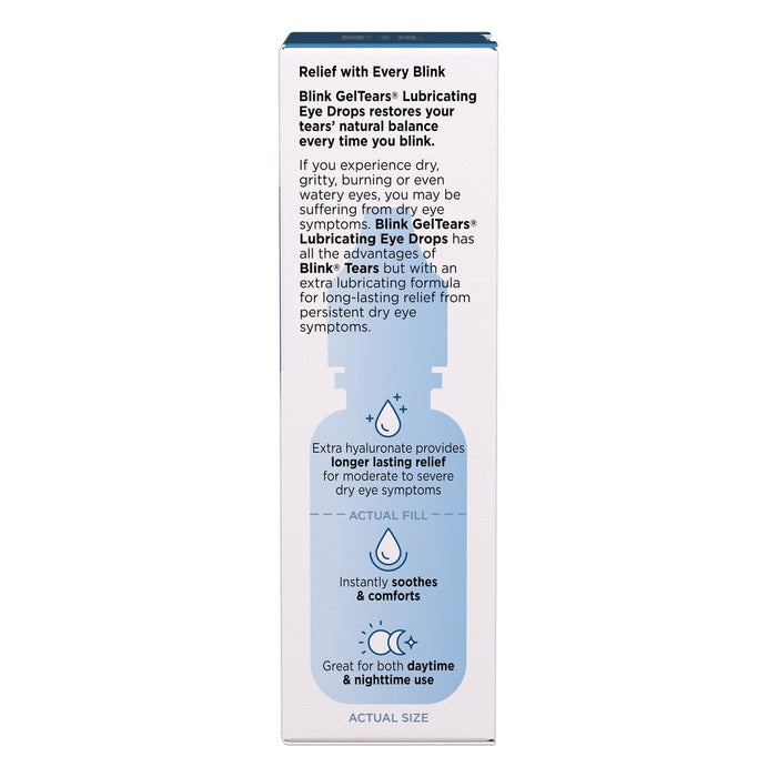 Blink Gel Tears Lubricating Eye Drops - .34 fl oz