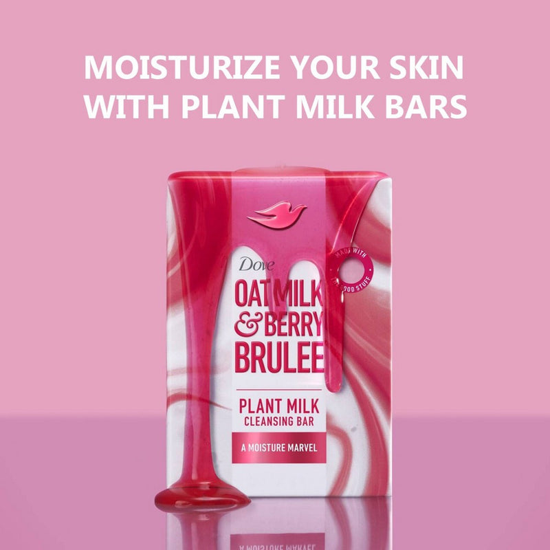 Dove Beauty Plant Based Bar Soap - Oat Milk & Berry - 5oz