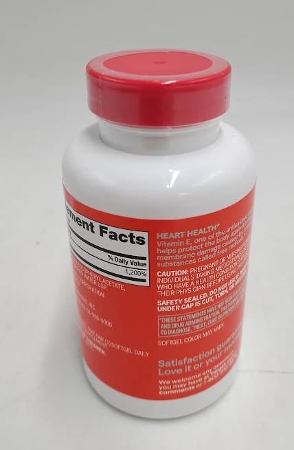 Vitamin E 180mg Supplement Softgels - 200ct - up&up - EXP 08/2028