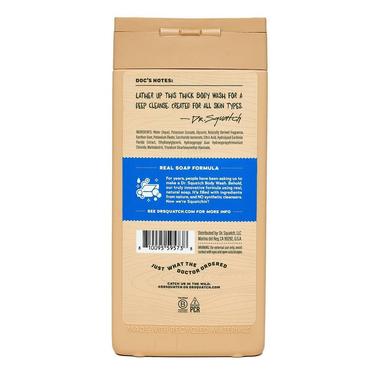 DR. SQUATCH Men's Non-Exfoliating Body Wash - Fresh Falls - 14 fl oz