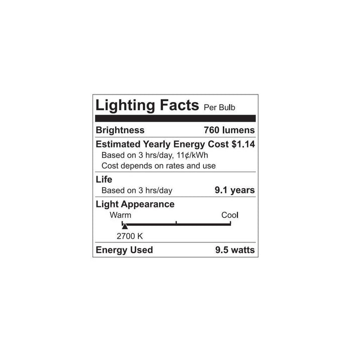GE 4pk 60W Basic A19 LED Light Bulbs Soft White