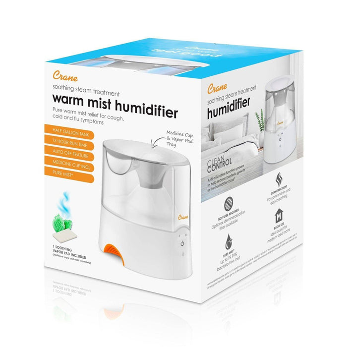 Crane Warm Mist Humidifier with Soothing Steam Treatment - 0.5gal