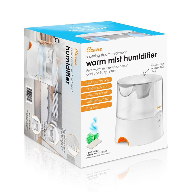 Crane Warm Mist Humidifier with Soothing Steam Treatment - 0.5gal