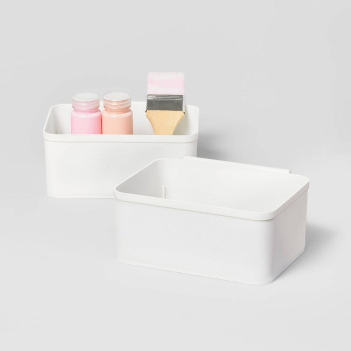 Set of 2 Medium Cart Divider Cups - Brightroom: BPA-Free Storage Trays, Universal Organizer, Utility Cart Accessories