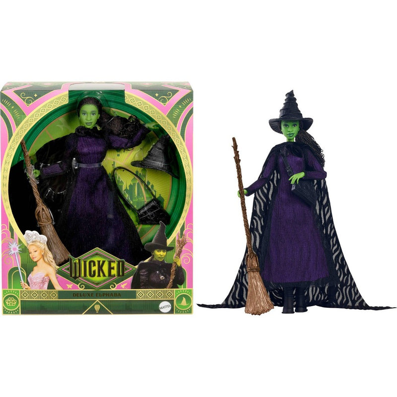 Wicked 12.7" Universal Pictures Deluxe Elphaba Fashion Doll & Accessories with Braided Hair