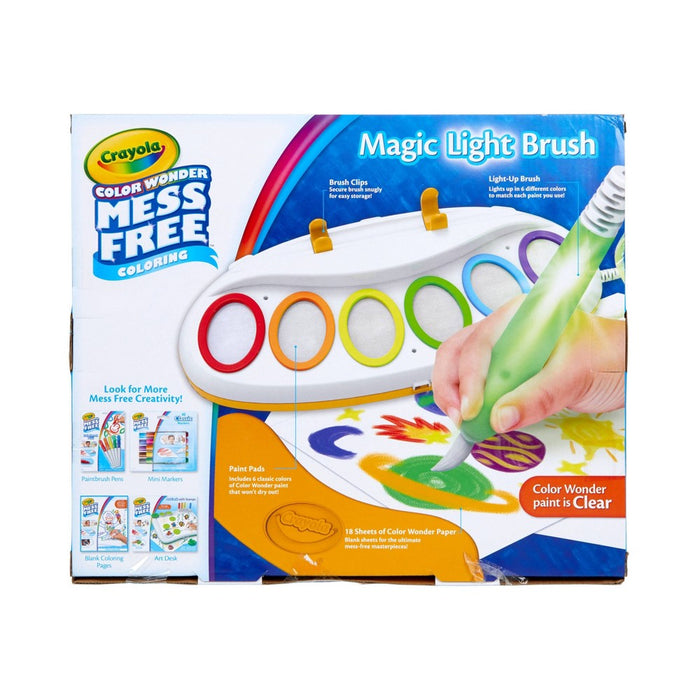 Crayola Color Wonder Magic Light Brush & Drawing Pad: Kids Painting Kit, Non-Toxic, Creative Art Set, Requires 3 AA Batteries