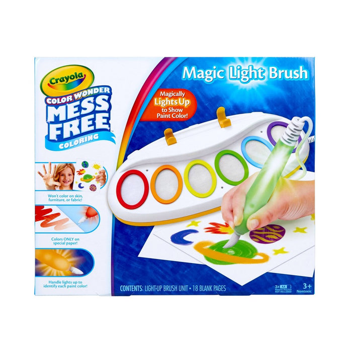 Crayola Color Wonder Magic Light Brush & Drawing Pad: Kids Painting Kit, Non-Toxic, Creative Art Set, Requires 3 AA Batteries