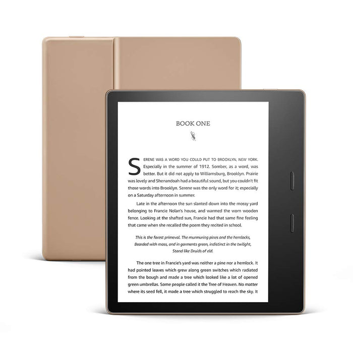 Kindle Oasis – With 7” Display And Page Turn Buttons 32GB Champagne - PRE-OWNED