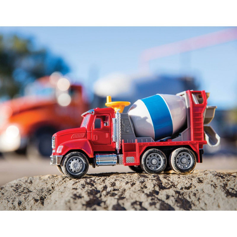 DRIVEN by Battat - Toy Cement Mixer Truck - Micro Series