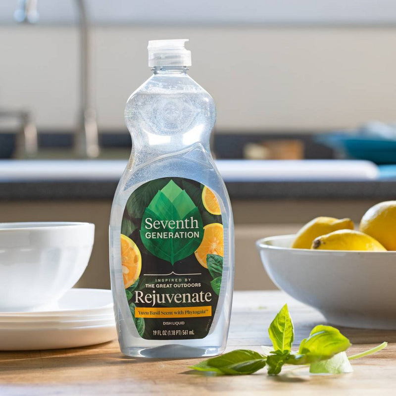 Seventh Generation Rejuvenating Yuzu Basil Liquid Dish Soap - 19 fl oz